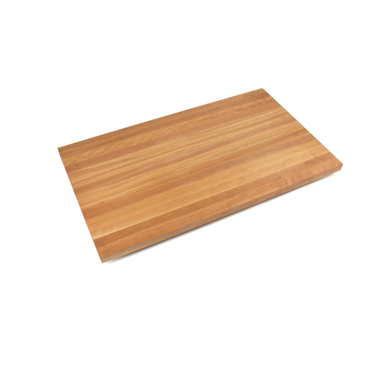 John Boos CHYKCT3-13327-O Edge-Grain Cherry Butcher Block Countertop - 3" Thick, 133"L x 27"W, Natural Oil