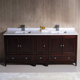 Fresca FCB20-301230GR-CWH-U Double Sink Cabinets with Sinks