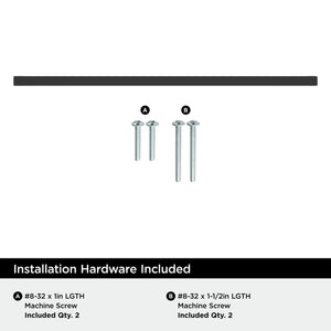 Amerock BP36911FB Matte Black Cabinet Pull 12-5/8 inch (320mm) Center-to-Center Cabinet Hardware Monument Furniture Hardware Drawer Pull