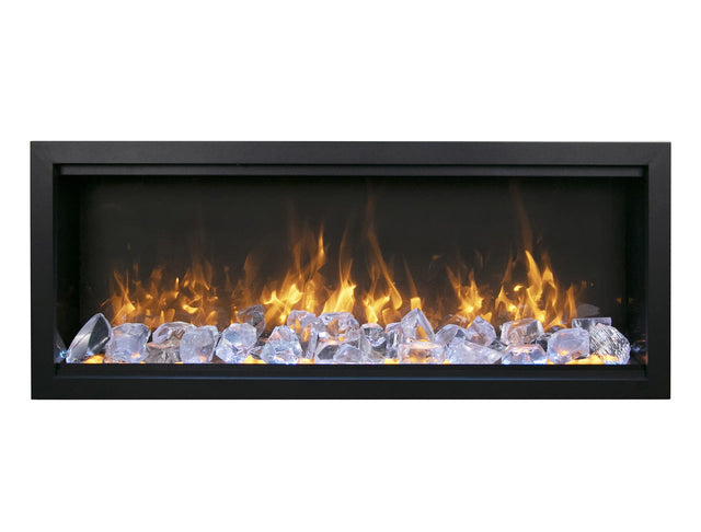 Amantii SYM-60-XT-BESPOKE Symmetry Xtra Tall Bespoke - 60" Indoor / Outdoor Electric Built In featuring, WiFi Compatibilty & Bluetooth Connectivity, MultiFunction Remote, and a Selection of Media Options