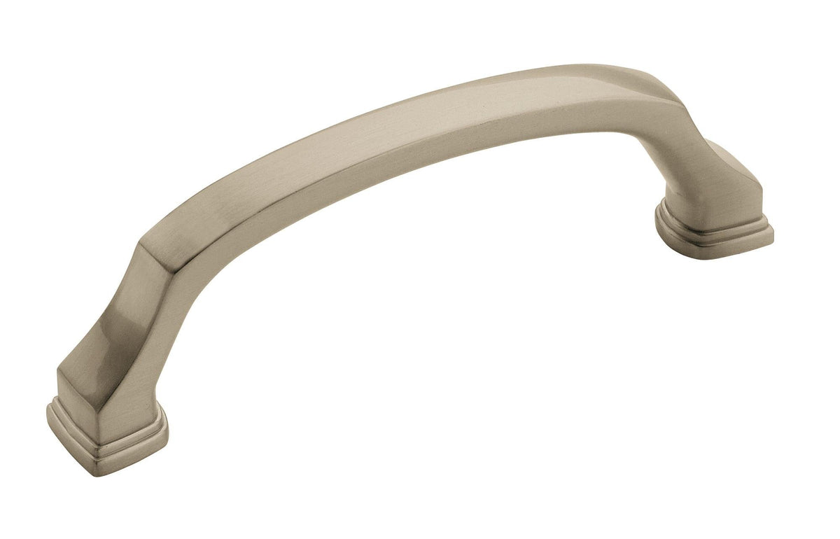 Amerock Cabinet Pull Satin Nickel 3-3/4 inch (96 mm) Center to Center Revitalize 1 Pack Drawer Pull Drawer Handle Cabinet Hardware