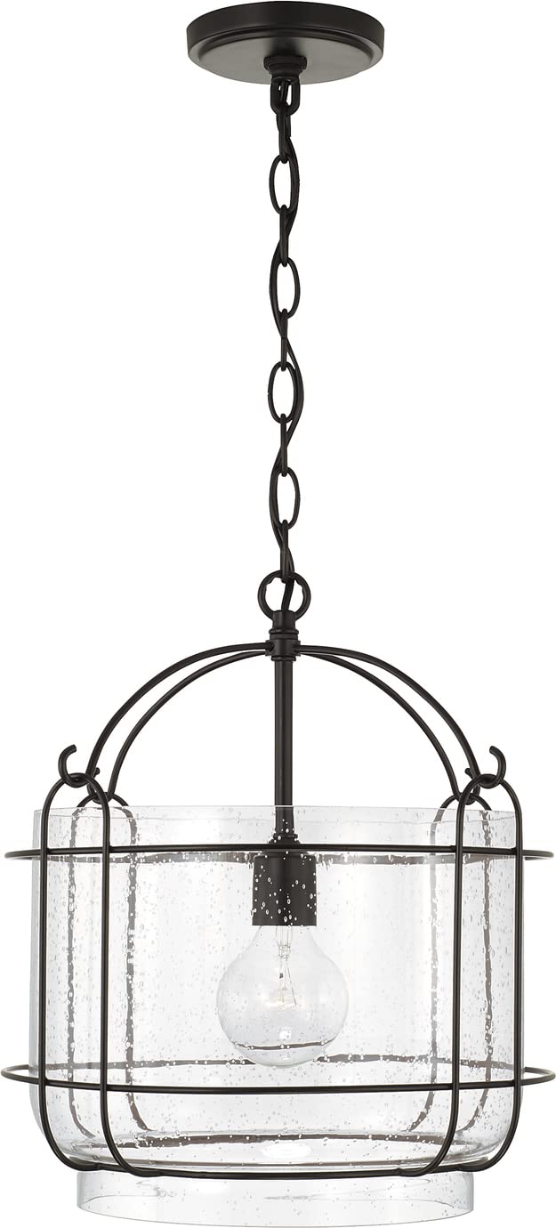 Capital Lighting 342912MB Harmon 1 Light Pendant Matte Black