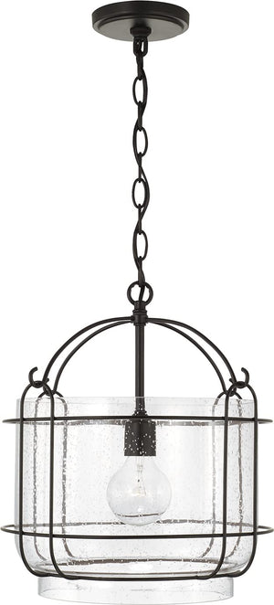 Capital Lighting 342912MB Harmon 1 Light Pendant Matte Black