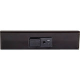 Task Lighting TRS9-1B-BK 9" TR Switch Series Angle Power Strip, Single Switch, Black Finish, Black Switch and Receptacles