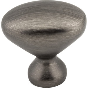 Elements 897L-BNBDL 1-1/4" Overall Length Brushed Pewter Oval Merryville Cabinet Knob