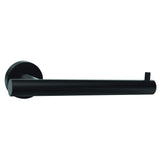 Amerock BH26540MB Matte Black Single Post Toilet Paper Holder 7-1/4 in. (184 mm) Length Toilet Tissue Holder Arrondi Bath Tissue Holder Bathroom Hardware Bath Accessories