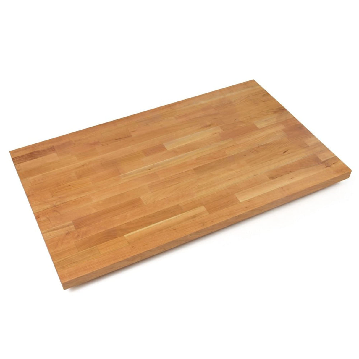 John Boos CHYKCT-BL4225-O Finger Jointed Cherry Wood Rails Kitchen Island Butcher Block Cutting Board Counter Top with Oil Finish, 42" x 25" 1.5" CHERRY BLENDED KCT 42X25X1-1/2 OIL