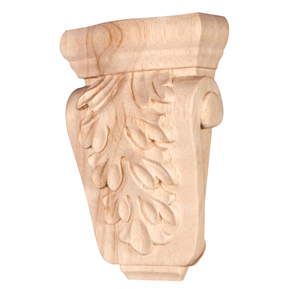 Hardware Resources CORP-2MP 3-5/8" W x 1-1/2" D x 5-1/2" H Maple Acanthus Corbel