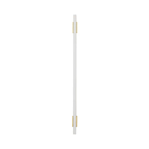Amerock Cabinet Pull Brushed Gold/White 10-1/16 inch (256 mm) Center to Center Urbanite 1 Pack Drawer Pull Drawer Handle Cabinet Hardware
