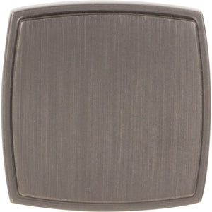 Jeffrey Alexander 141BNBDL 1-1/4" Overall Length Brushed Pewter Square Renzo Cabinet Knob