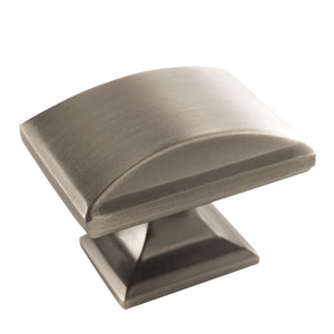 Amerock Cabinet Knob Satin Nickel 1-1/2 inch (38 mm) Length Candler 1 Pack Drawer Knob Cabinet Hardware