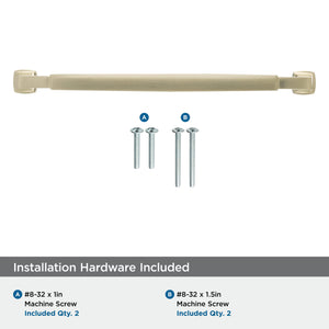 Amerock Cabinet Pull Golden Champagne 8-13/16 inch (224 mm) Center to Center Stature 1 Pack Drawer Pull Drawer Handle Cabinet Hardware