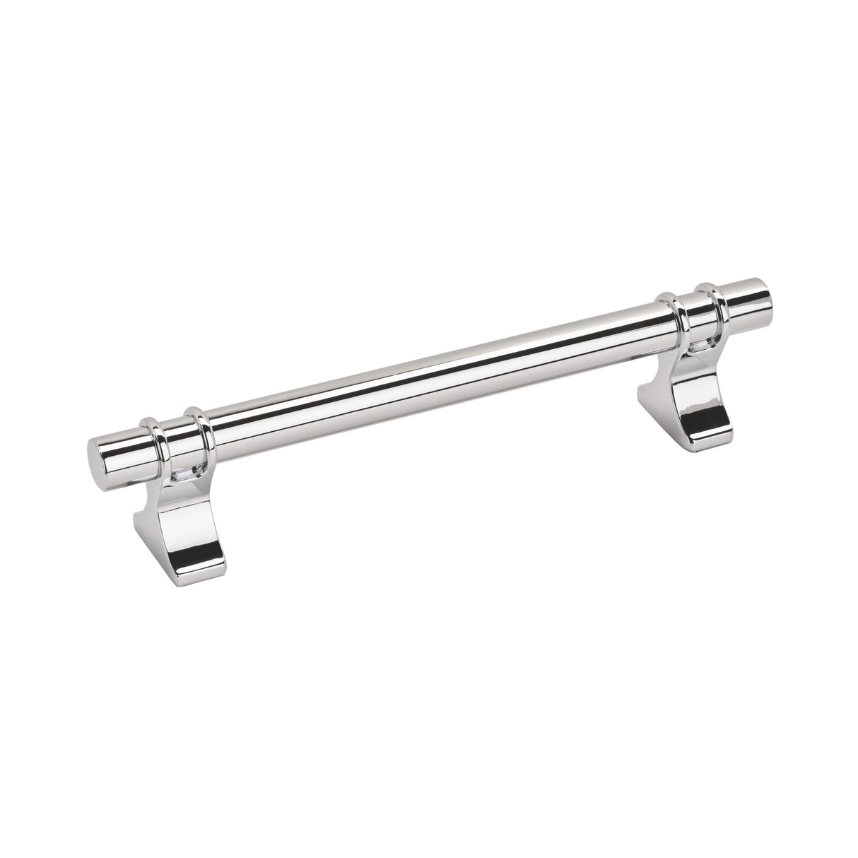 Amerock Cabinet Pull Polished Chrome 5-1/16 inch (128 mm) Center to Center Davenport 1 Pack Drawer Pull Drawer Handle Cabinet Hardware