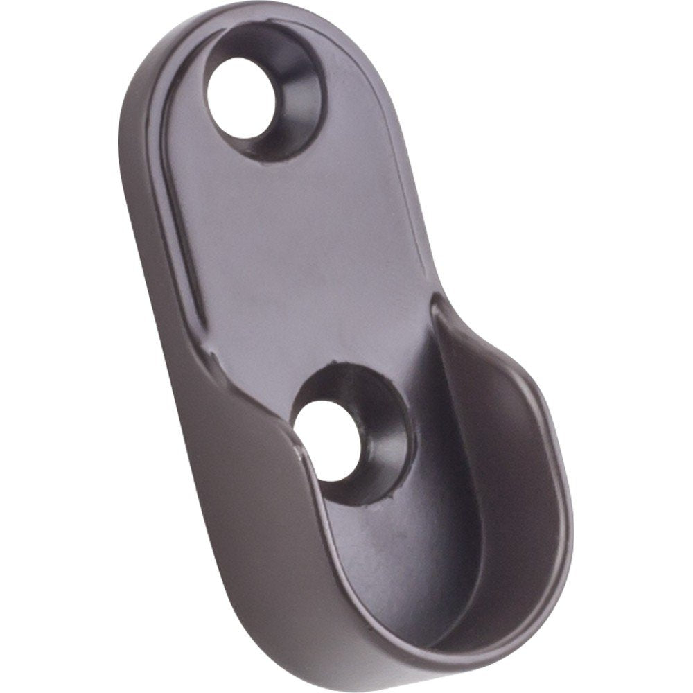 Hardware Resources M7175-ORB Dark Bronze Screw-In Mounting Bracket for Oval Closet Rods