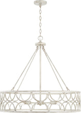 Capital Lighting 443361WW Ricci 6 Light Chandelier Winter White