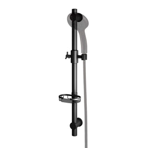 PULSE ShowerSpas 1010-MB Matte Black Adjustable Slide Bar Shower Panel Accessory