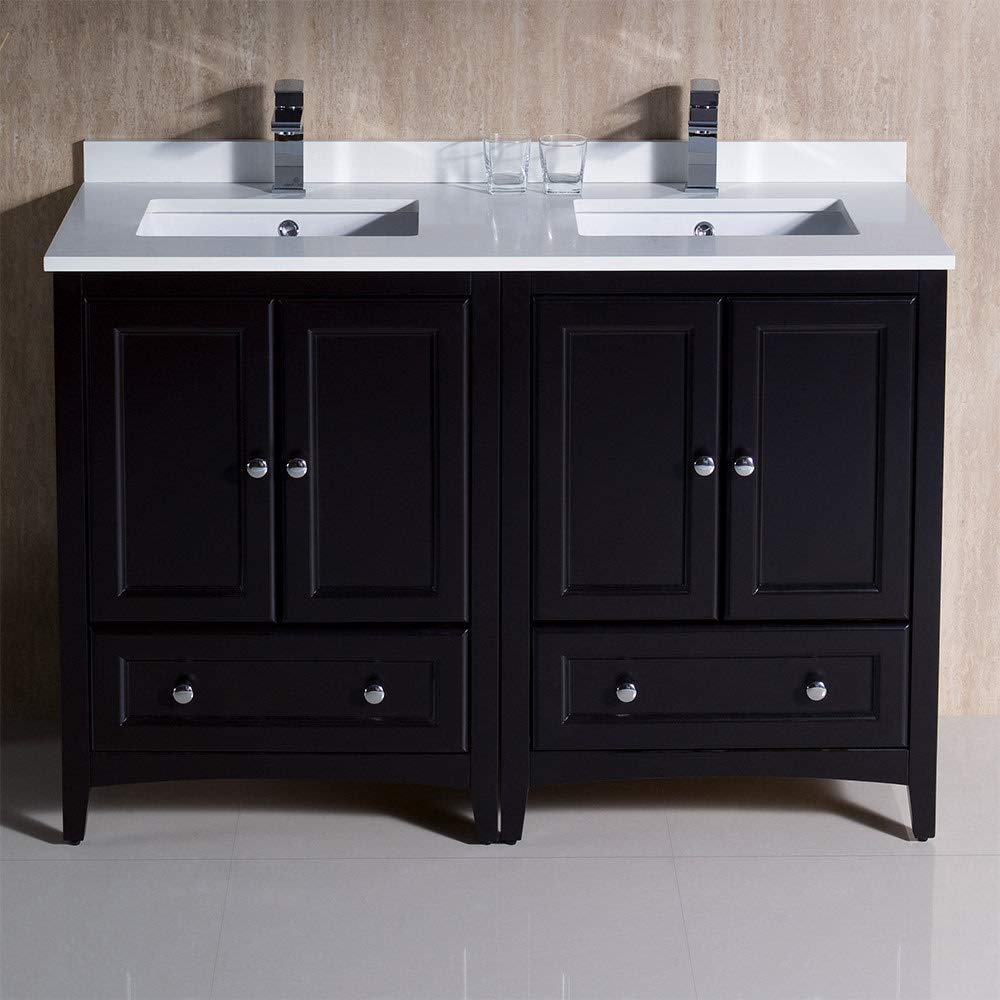 Fresca FCB20-2424AW-CWH-U Double Sink Cabinets with Sinks