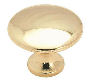Amerock Cabinet Knob Polished Brass 1-3/16 inch (30 mm) Diameter Everyday Heritage 1 Pack Drawer Knob Cabinet Hardware