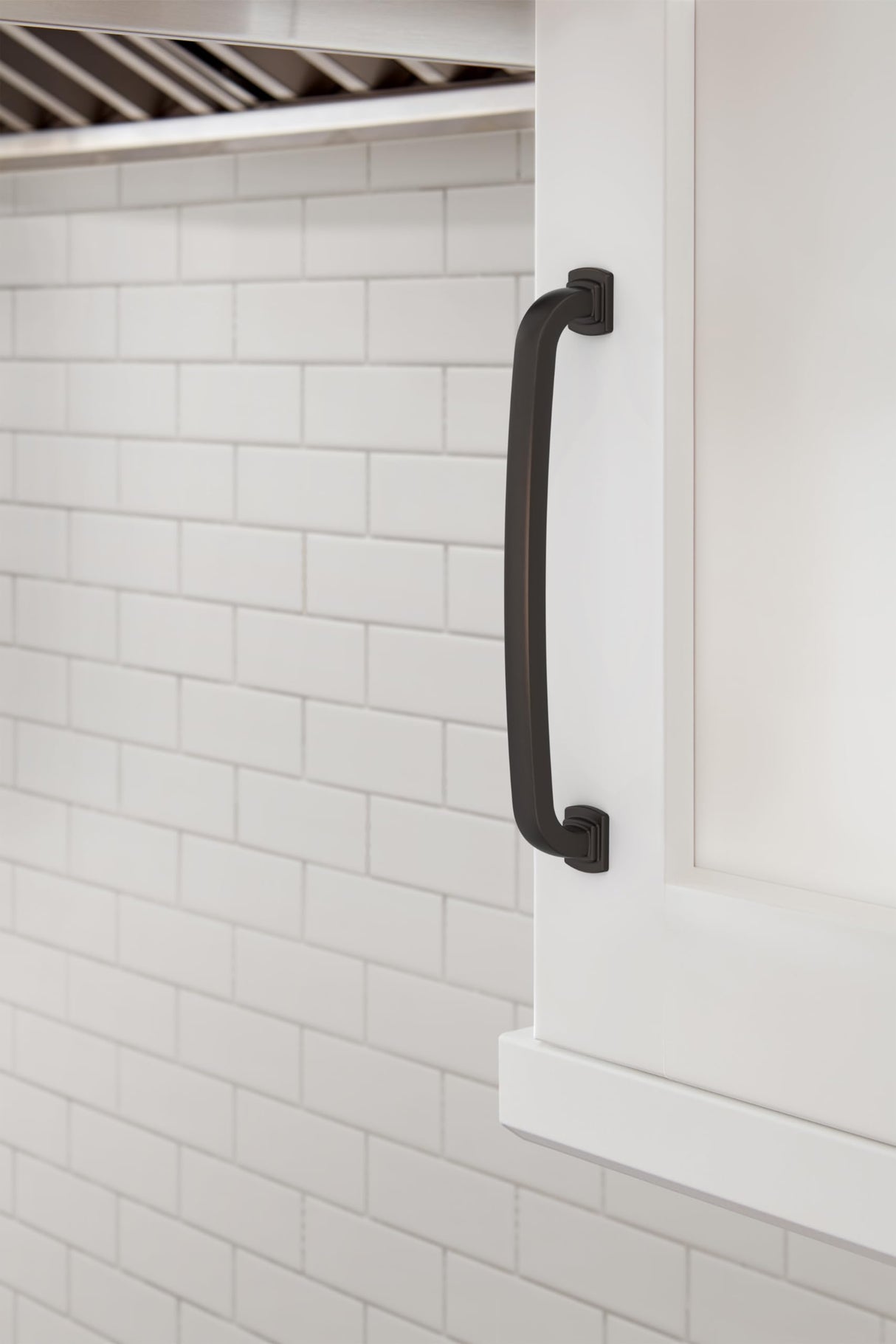 Amerock BP36896ORB Oil-Rubbed Bronze Cabinet Pull 6-5/16 inch (160mm) Center-to-Center Cabinet Hardware Surpass Furniture Hardware Drawer Pull