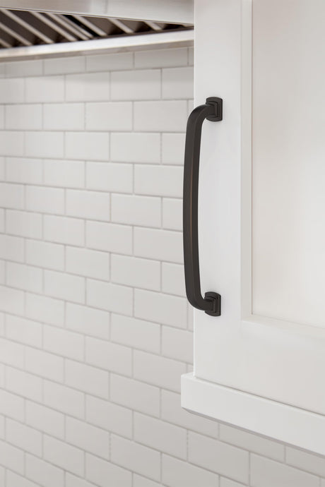 Amerock BP36896ORB Oil-Rubbed Bronze Cabinet Pull 6-5/16 inch (160mm) Center-to-Center Cabinet Hardware Surpass Furniture Hardware Drawer Pull