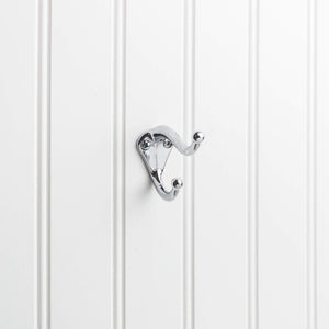 Elements YD10-231PC 2-5/16" Polished Chrome Traditional Double Prong Ball End Wall Mounted Utility Hook