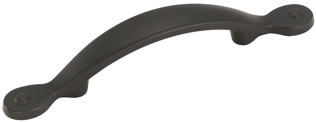 Amerock Cabinet Pull Matte Black 3 inch (76 mm) Center to Center Inspirations 1 Pack Drawer Pull Drawer Handle Cabinet Hardware