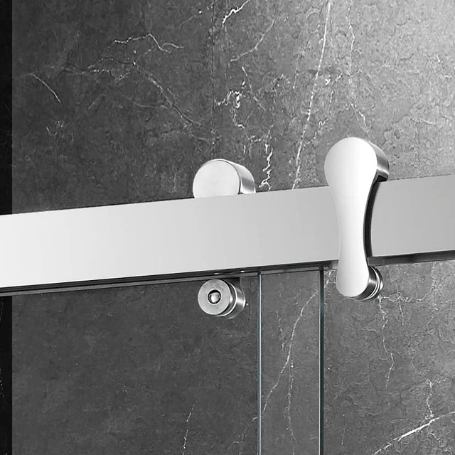Essence 54'' * 76'' Framed Shower Door (Brushed Nickel)