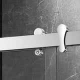 Essence 68''-72''W * 76''H Framed Shower Door in Brushed Nickel