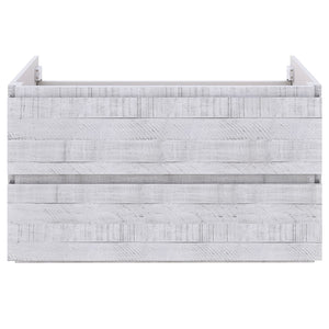Fresca FCB3136RWH Fresca Formosa 35" Wall Hung Modern Bathroom Cabinet in Rustic White