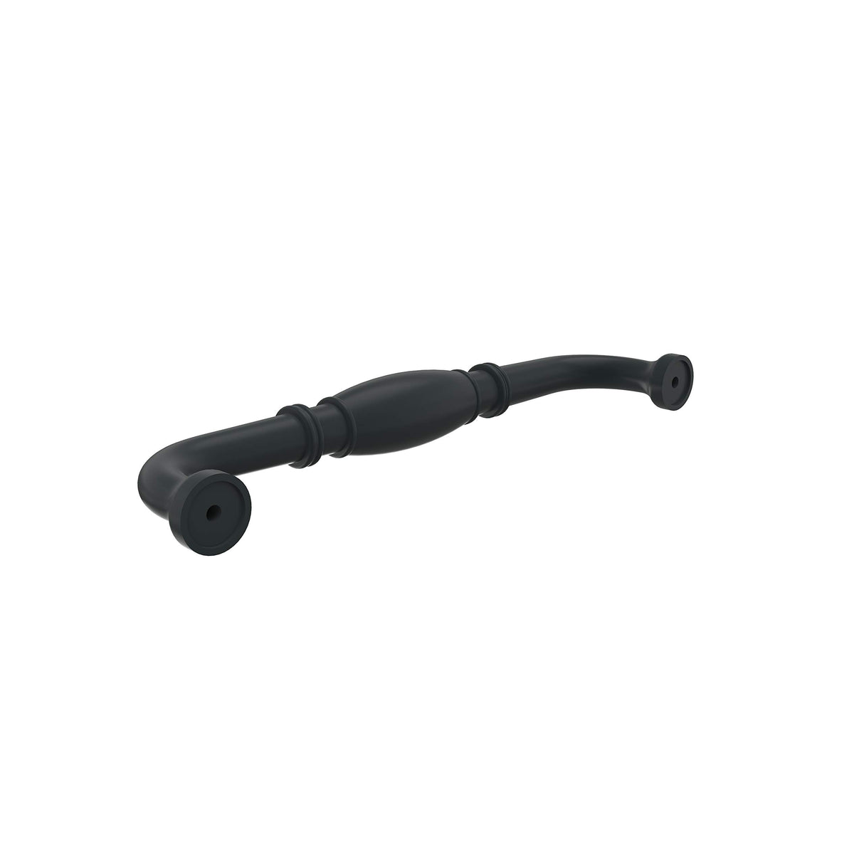 Amerock Cabinet Pull Matte Black 6-5/16 inch (160 mm) Center-to-Center Granby 1 Pack Drawer Pull Drawer Handle Cabinet Hardware