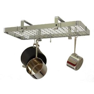 Enclume PR13WG CH 37" Low Ceiling Rectangle Pot Rack w/ 18 Hooks CH
