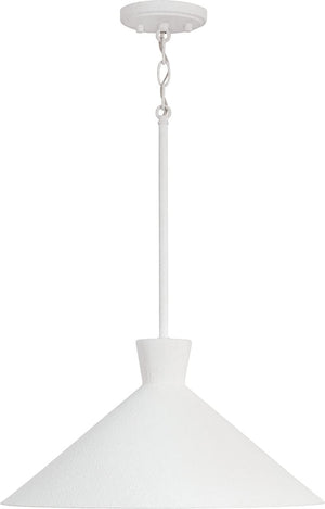 Capital Lighting 350312XW Paloma 1 Light Pendant Textured White
