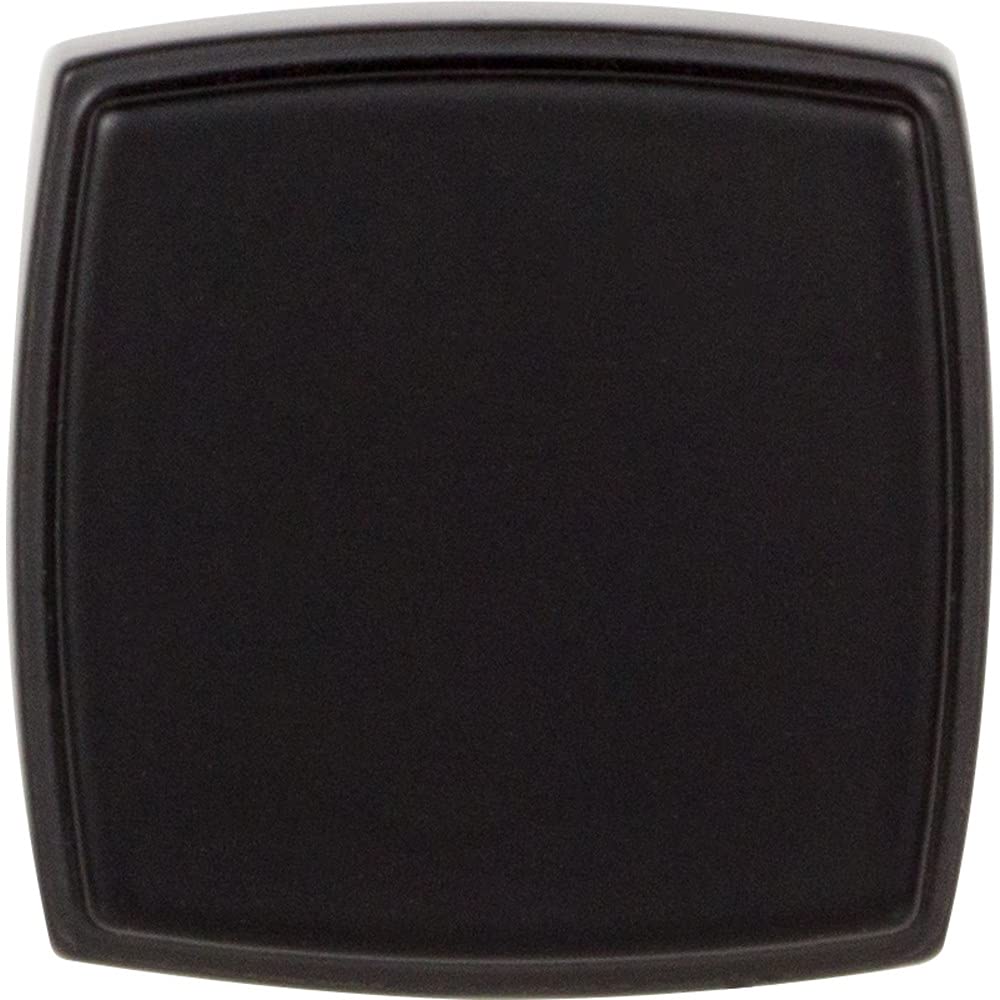 Jeffrey Alexander 141MB 1-1/4" Overall Length Matte Black Square Renzo Cabinet Knob