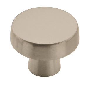 Amerock Cabinet Knob Satin Nickel 1-5/8 inch (41 mm) Diameter Blackrock 1 Pack Drawer Knob Cabinet Hardware