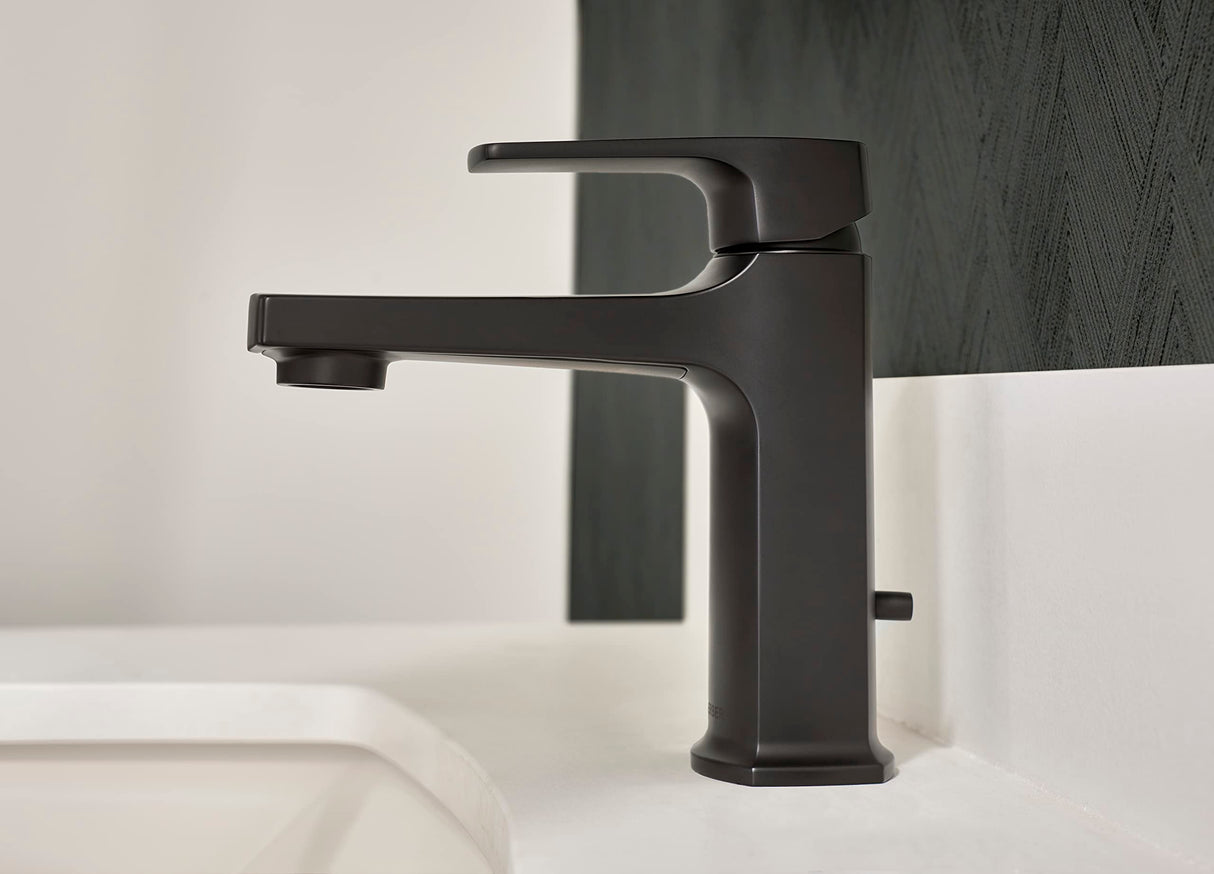 Gerber D225070BS Tribune Single Handle Bathroom Faucet - Satin Black