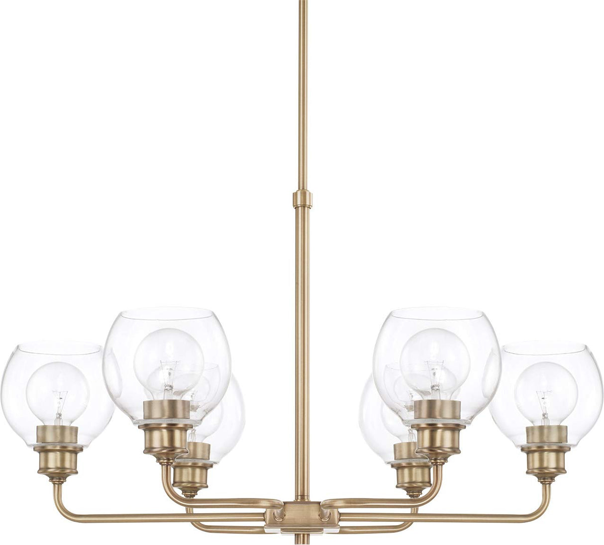 Capital Lighting 4706BB-000 Leigh 6 Light Chandelier Burnished Bronze