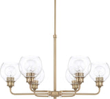 Capital Lighting 4706BB-000 Leigh 6 Light Chandelier Burnished Bronze