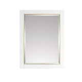 Avanity 24 in. Mirror for Allie / Austen / Mason in White with Gold Trim