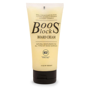 John Boos BWC 5 Oz All Natural Beeswax Moisture Cream for Wood Kitchen Cutting Boards, Chopping Block & Countertops, Food Safe Charcuterie Essential BOOS BEESWAX CREAM OZ
