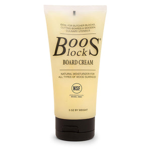 John Boos BWC 5 Oz All Natural Beeswax Moisture Cream for Wood Kitchen Cutting Boards, Chopping Block & Countertops, Food Safe Charcuterie Essential BOOS BEESWAX CREAM OZ