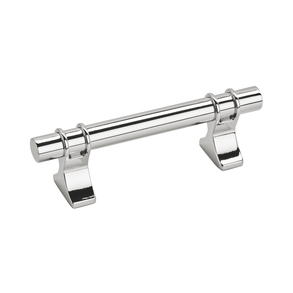 Amerock Cabinet Pull Polished Chrome 3 inch (76 mm) Center to Center Davenport 1 Pack Drawer Pull Drawer Handle Cabinet Hardware