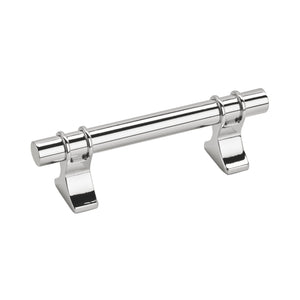 Amerock Cabinet Pull Polished Chrome 3 inch (76 mm) Center to Center Davenport 1 Pack Drawer Pull Drawer Handle Cabinet Hardware