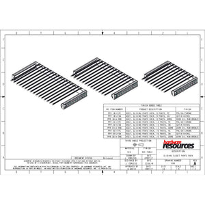 Hardware Resources PPR-3014-SN Satin Nickel 30" Wide Pant Rack