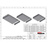 Hardware Resources PPR-3014-PC Polished Chrome 30" Wide Pant Rack