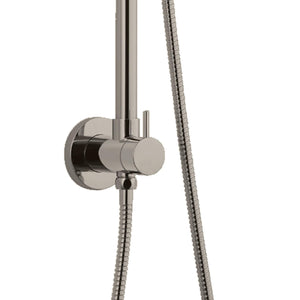 PULSE ShowerSpas 1088-BN-1.8GPM SeaBreeze II Shower System with 8" Rain Showerhead, Slide Bar and Multi-Function Hand Shower, Brushed Nickel, 1.8 GPM