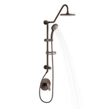 PULSE ShowerSpas 1011-lll-ORB Kauai III Shower System, with 8" Rain Showerhead, 5-Function Hand Shower, Adjustable Slide Bar and Soap Dish, Oil-Rubbed Bronze