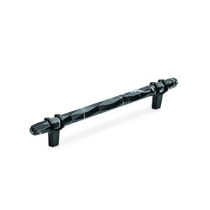 Amerock BP36650MBKBBR Carrione Cabinet Pull, 6-5/16 in (160 mm) Center-to-Center, Marble Black/Black Bronze