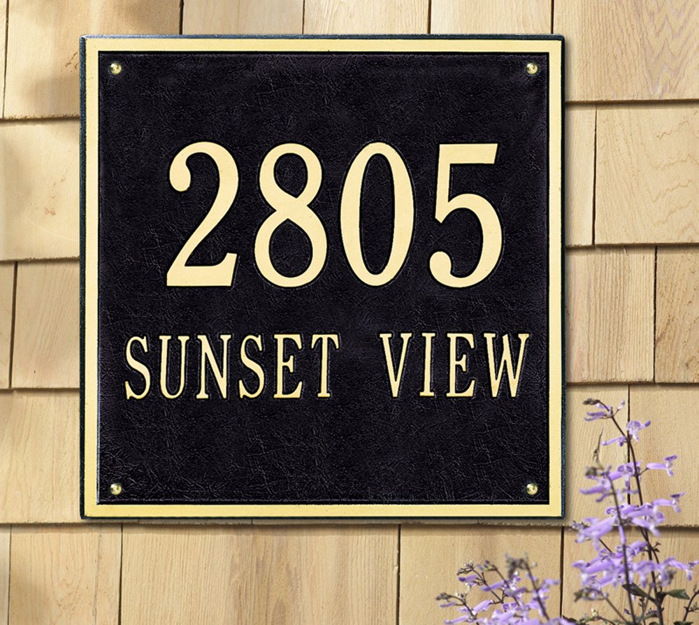 Whitehall 2117BG - Personalized Square Plaque - Estate -Wall - 2 line
