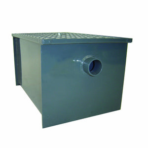 John Boos GT-20 Carbon Steel Grease Interceptor, 20.1" Long by 12.1" Tall 14.5" Wide, 20 lbs Capacity