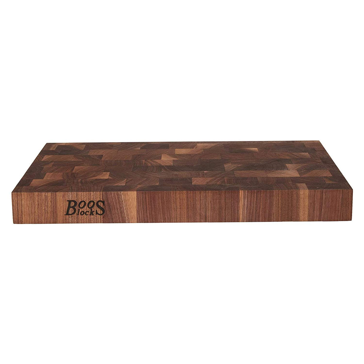 John Boos WAL-CCB1812-175 Walnut Wood Edge Grain Reversible Cutting Board, 18 x 12 1.75 Inches 18X12X1.75 WAL-END GR-GRIPS